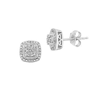 EFFY--Sterling Silver & 0.09 CT. T.W. Diamond Stud Earrings